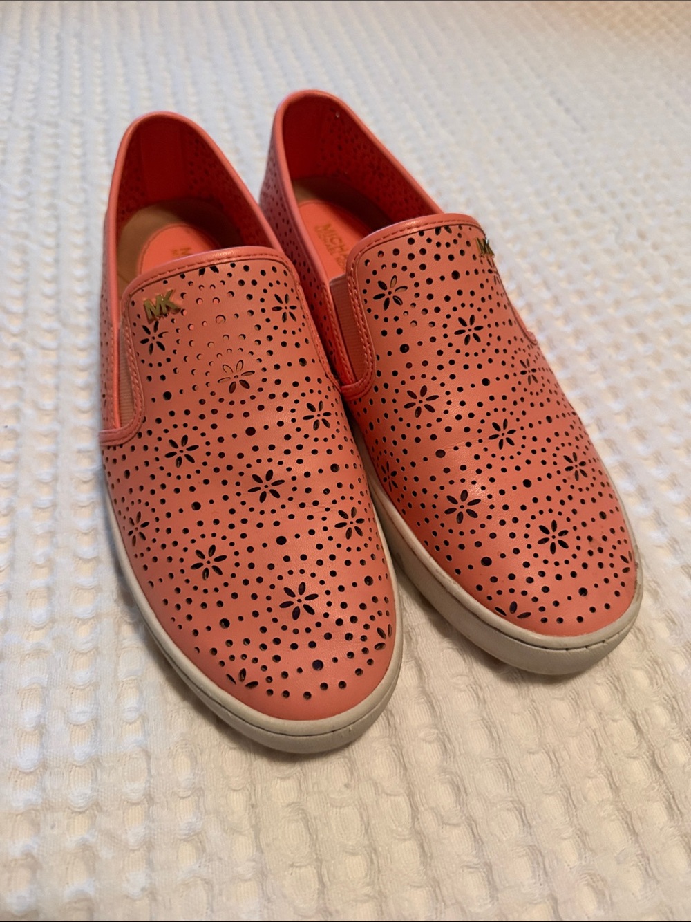 MICHAEL Michael Kors Coral Perforated Slip-On Sneakers